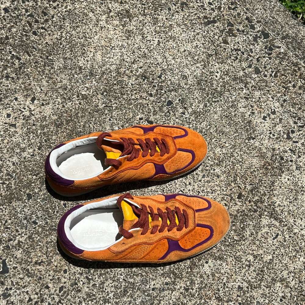 ALOHAS Tb. 490 Orange Rife Leather Sneakers (Size 37/6.5-7)